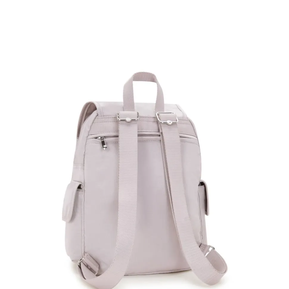 Zaino Kipling City Pack S Gleam Silver