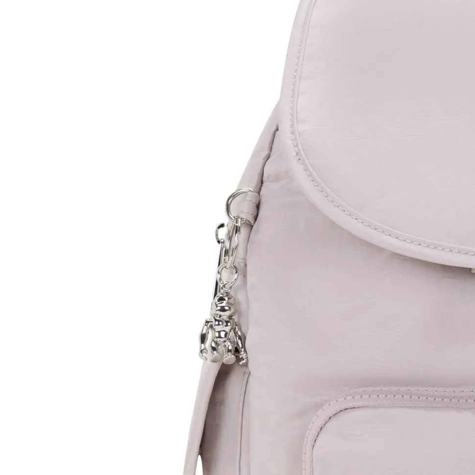 Zaino Kipling City Pack S Gleam Silver