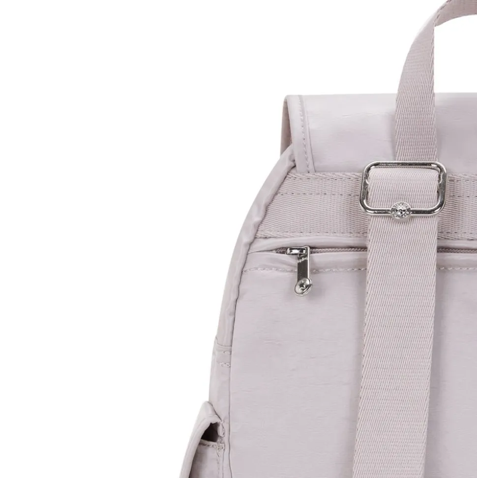 Zaino Kipling City Pack S Gleam Silver