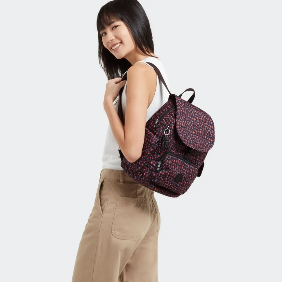 Zaino Kipling City Pack S Happy Squares