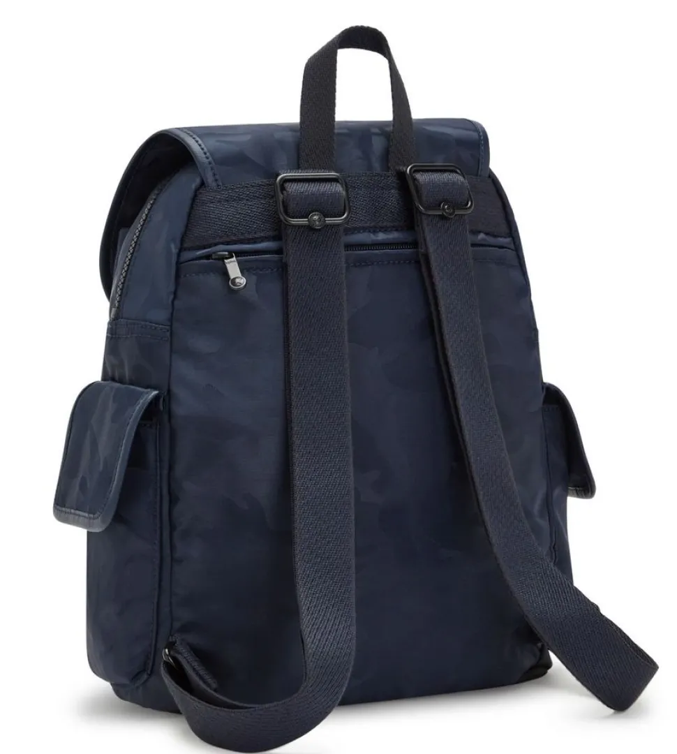 Zaino Kipling City Pack S Satin Camo Blue