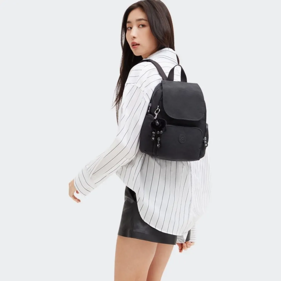Zaino Kipling City Zip Mini Black Noir