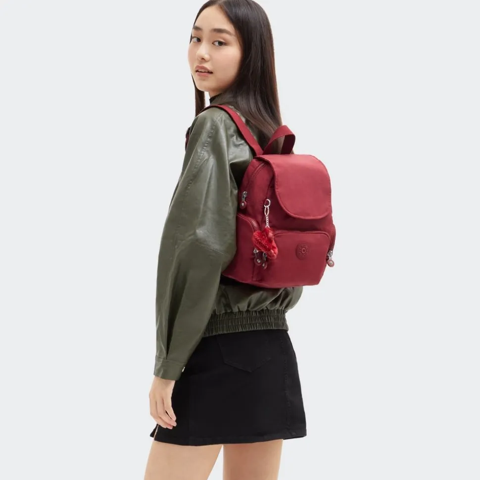 Zaino Kipling City Zip Mini Funky Red