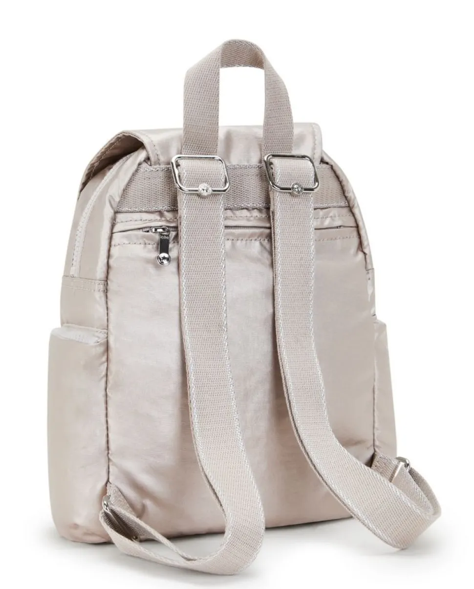 Zaino Kipling City Zip Mini Metallic Glow