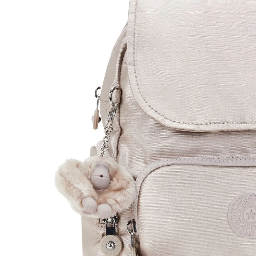 Zaino Kipling City Zip Mini Metallic Glow