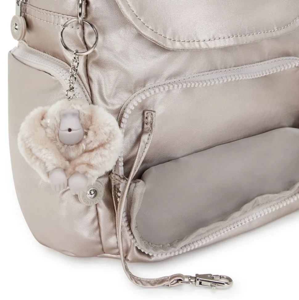 Zaino Kipling City Zip Mini Metallic Glow