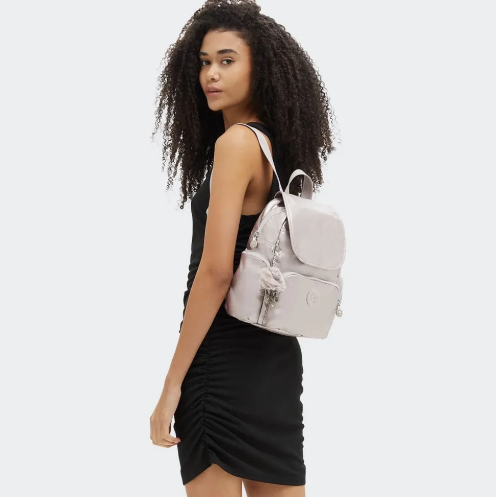 Zaino Kipling City Zip Mini Metallic Glow