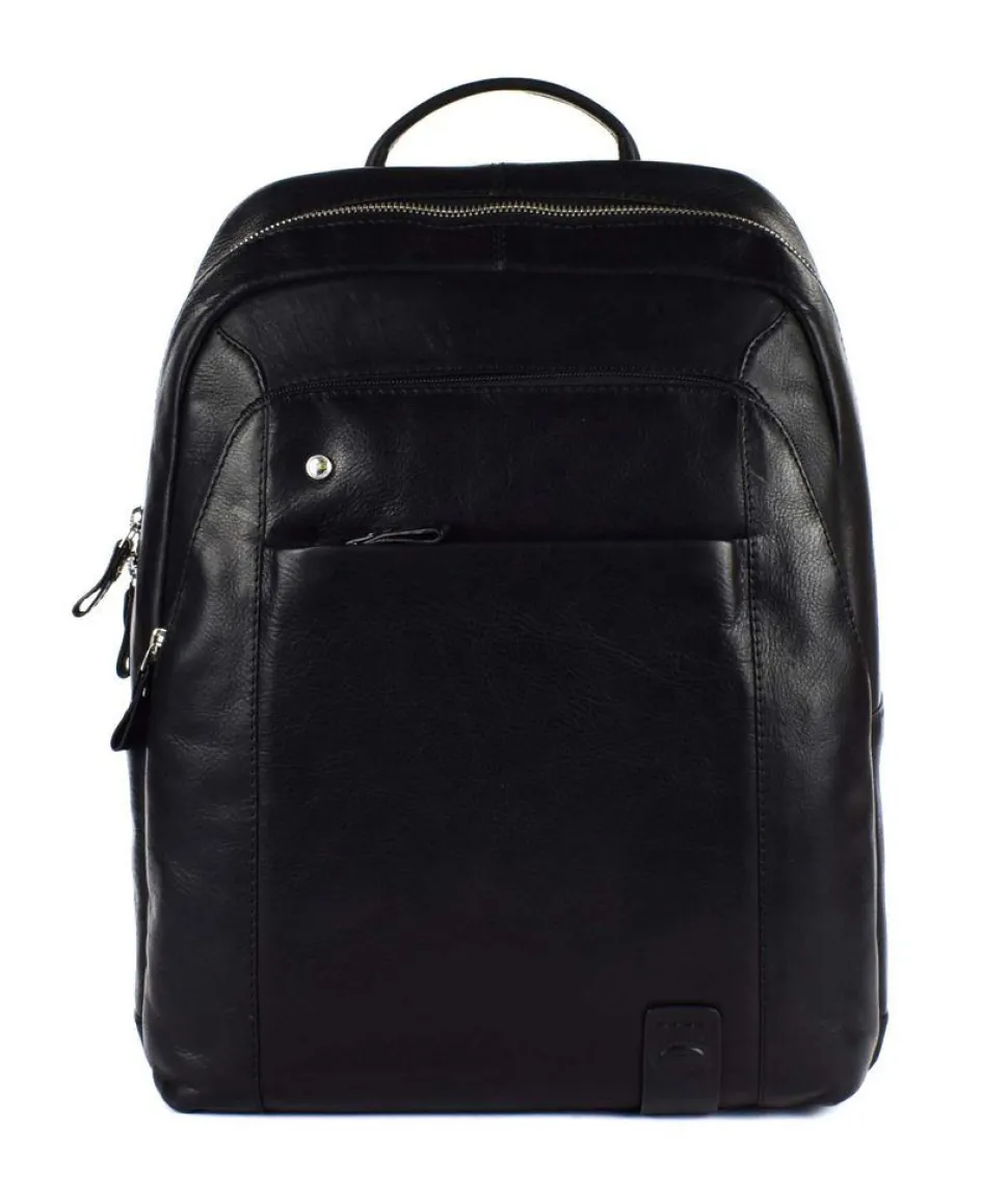 Zaino lavoro in pelle Acciaio 8377 Nero