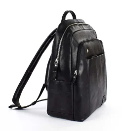 Zaino lavoro in pelle Acciaio 8377 Nero
