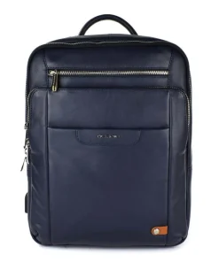 Zaino lavoro in pelle Acciaio 8471 Blu