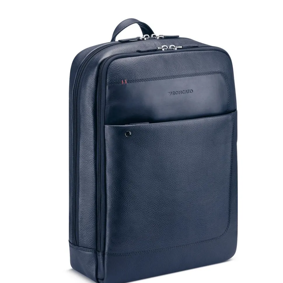 Zaino lavoro in pelle Roncato Alaska 2427 Navy