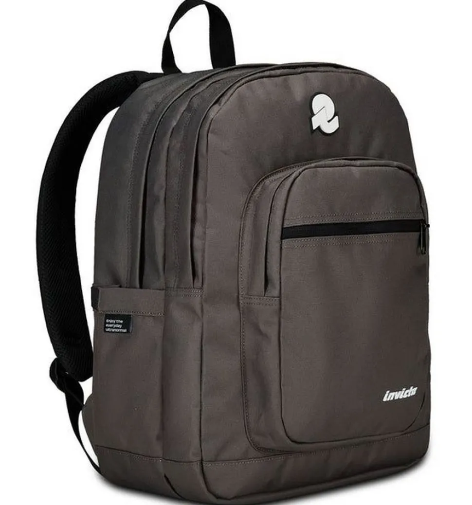 Zaino scuola Invicta Jelek Plain Grigio