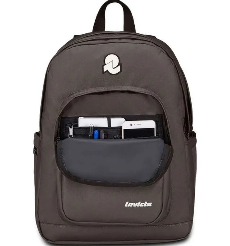 Zaino scuola Invicta Jelek Plain Grigio