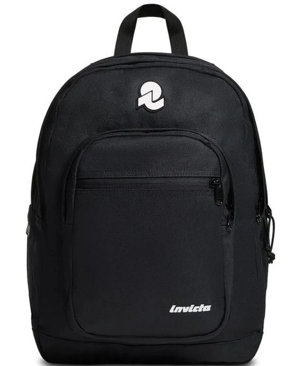 Zaino scuola Invicta Jelek Plain Jet Black