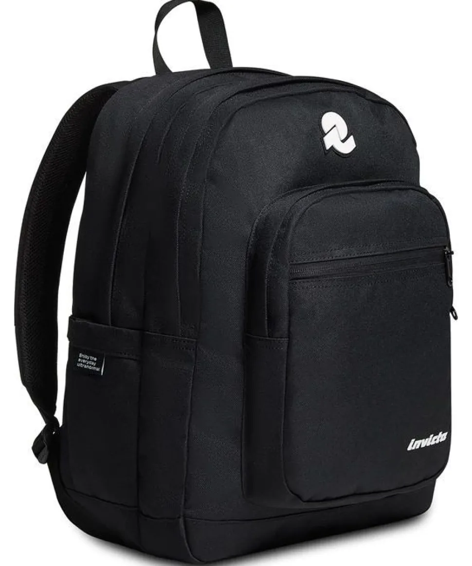 Zaino scuola Invicta Jelek Plain Jet Black