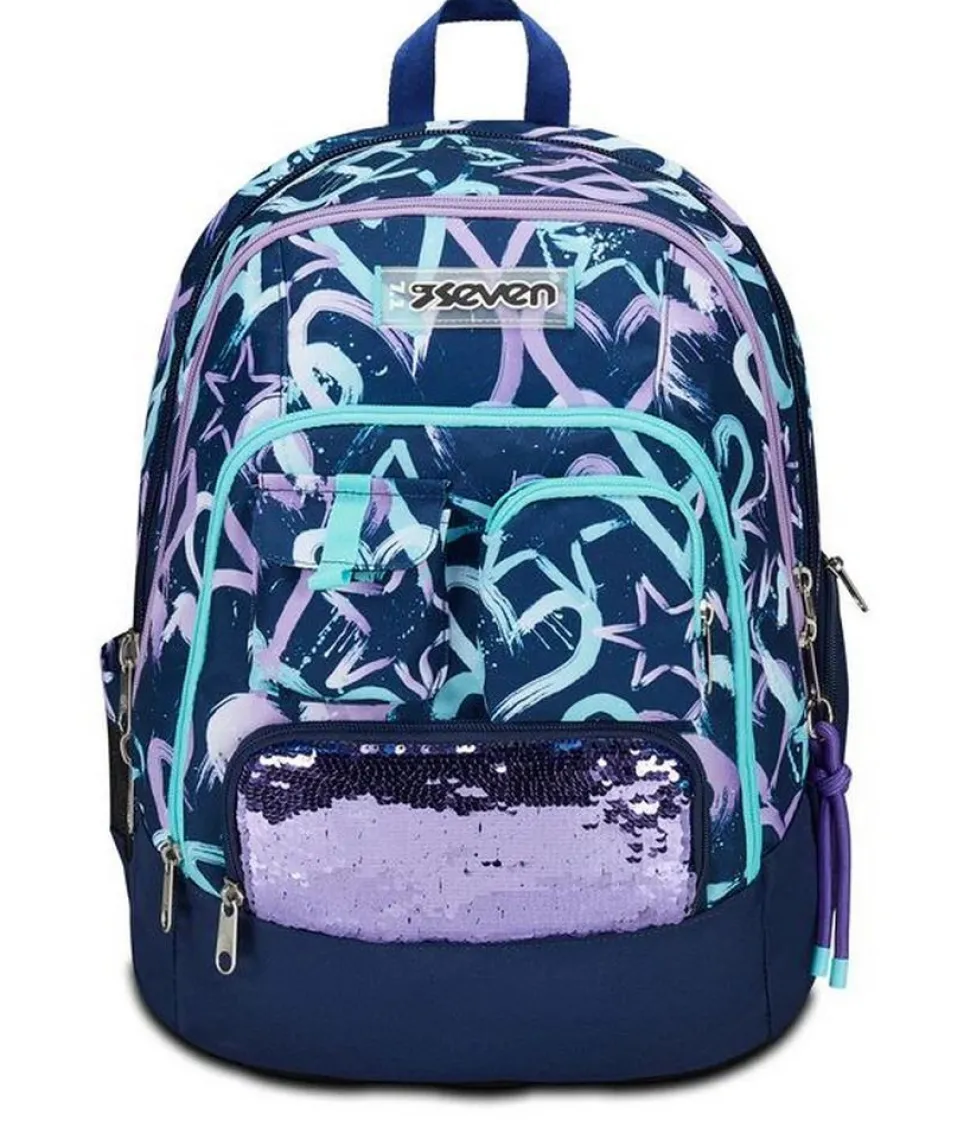 Zaino scuola Seven Advanced Crystal Purple