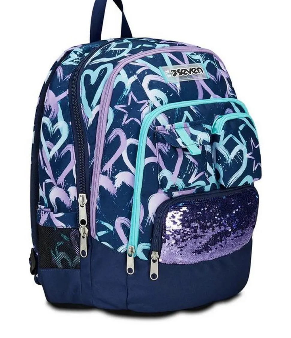 Zaino scuola Seven Advanced Crystal Purple