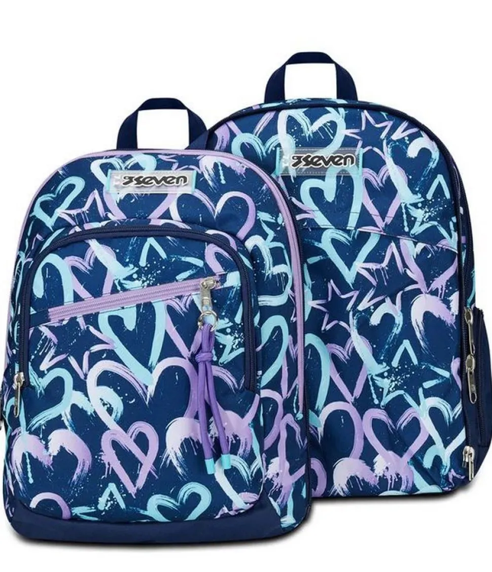 Zaino scuola Seven Advanced Detach Crystal Purple