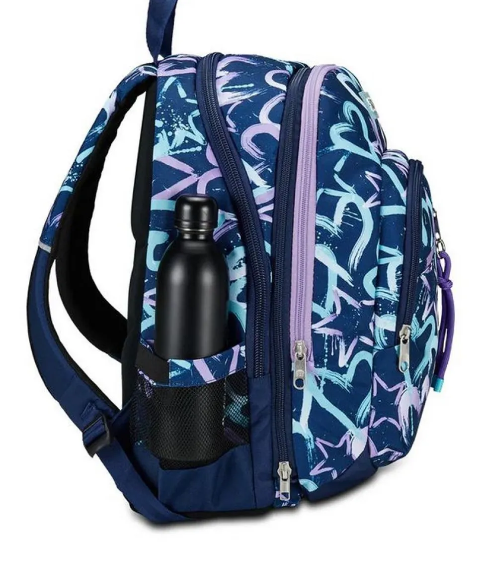 Zaino scuola Seven Advanced Detach Crystal Purple