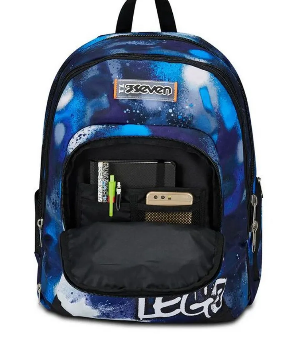 Zaino scuola Seven Advanced Detach Retrocolor