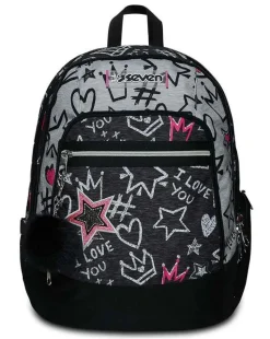 Zaino scuola Seven Advanced Zipper Glamy