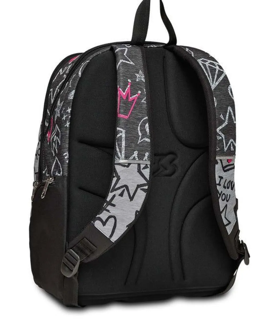 Zaino scuola Seven Advanced Zipper Glamy
