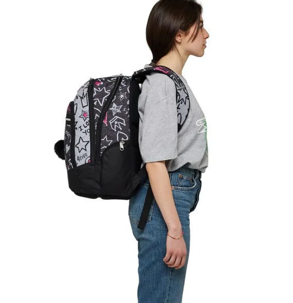 Zaino scuola Seven Advanced Zipper Glamy