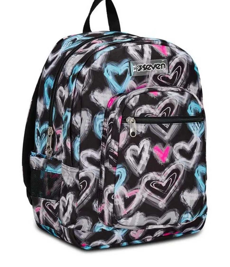Zaino scuola Seven Freethink Girl Jet Black