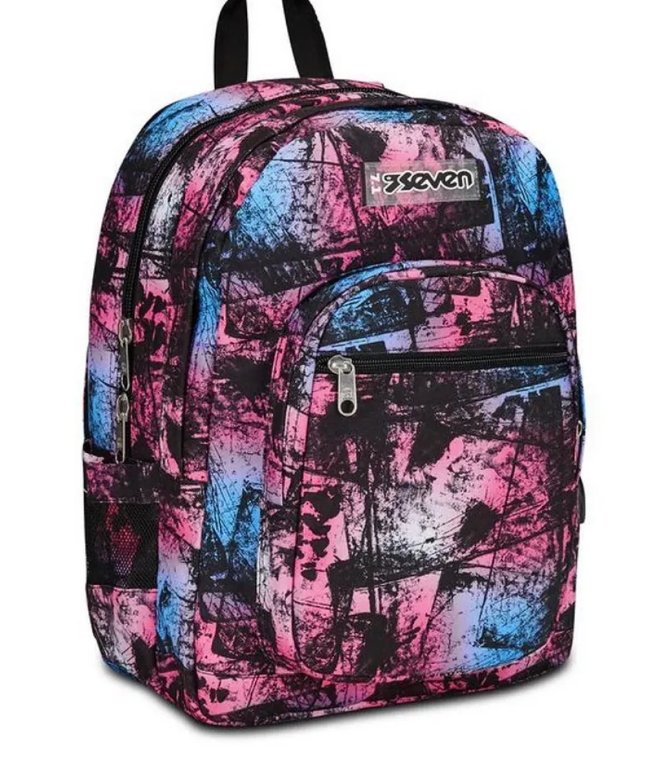Zaino scuola Seven Freethink Girl Raspberry Rose