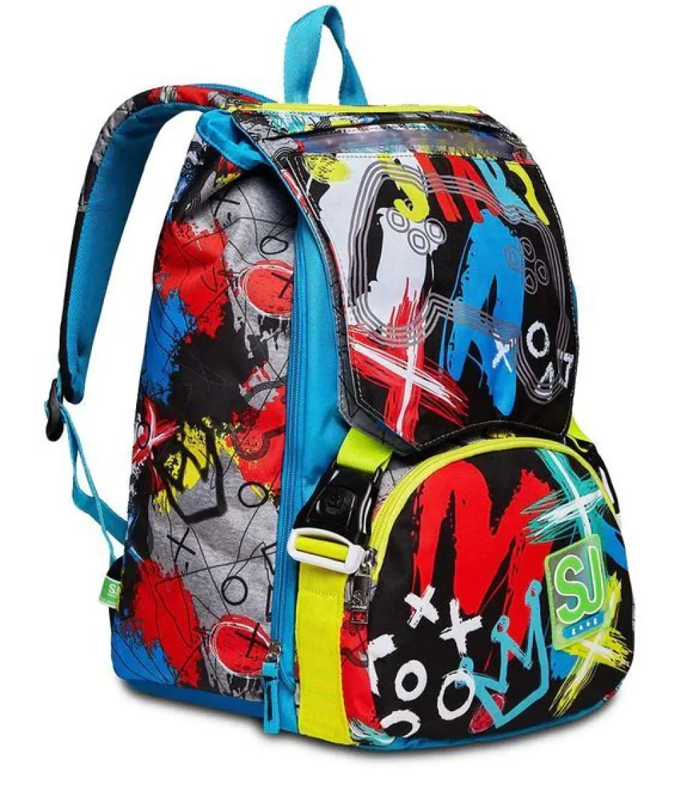 Zaino scuola SJ estensibile Big Glitzled Boy