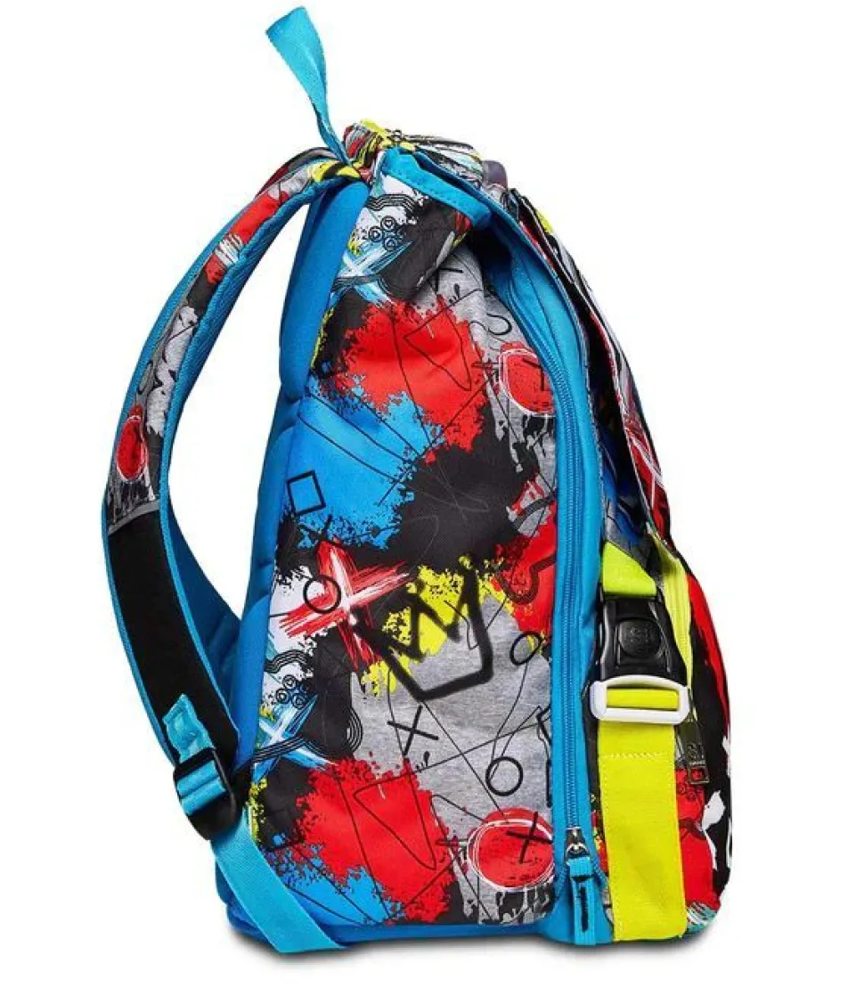 Zaino scuola SJ estensibile Big Glitzled Boy
