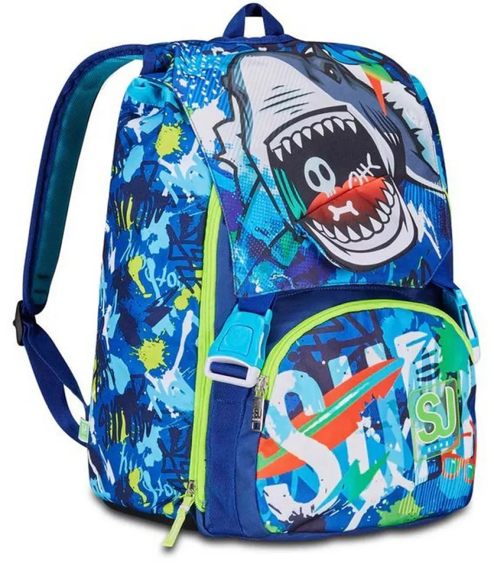 Zaino scuola SJ estensibile Big Sharkstory