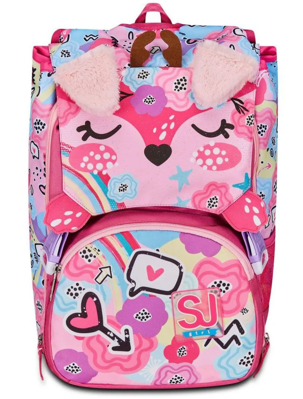 Zaino scuola SJ estensibile Big Pinkhugs
