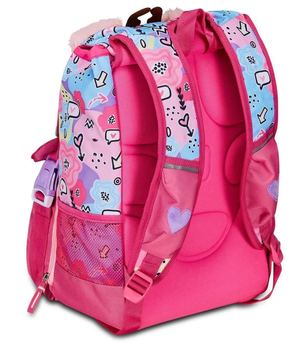 Zaino scuola SJ estensibile Big Pinkhugs