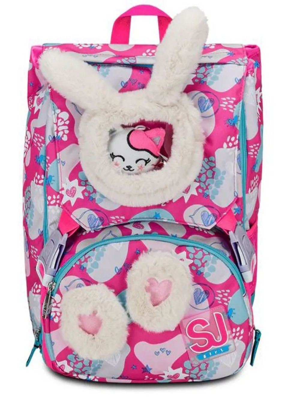 Zaino scuola SJ estensibile Big Pinkfur