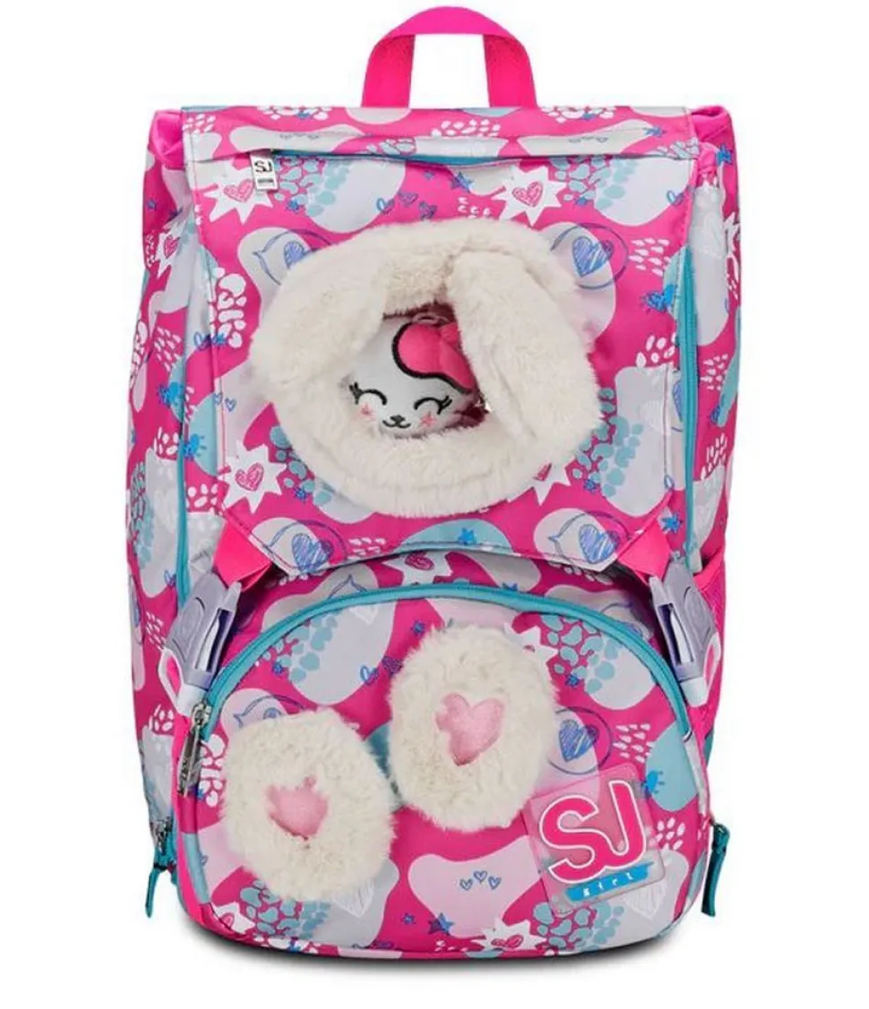 Zaino scuola SJ estensibile Big Pinkfur