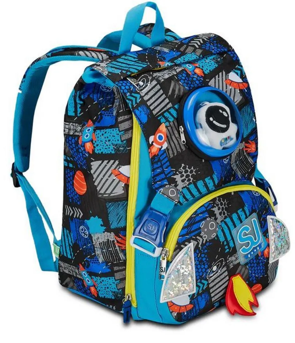 Zaino scuola SJ estensibile Big Go to Space