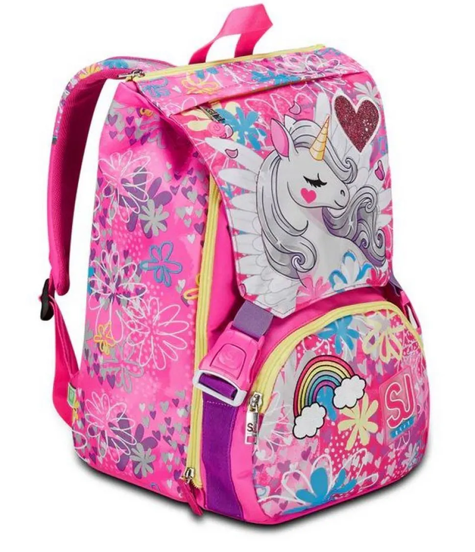 Zaino scuola SJ estensibile Big Unicorn Led