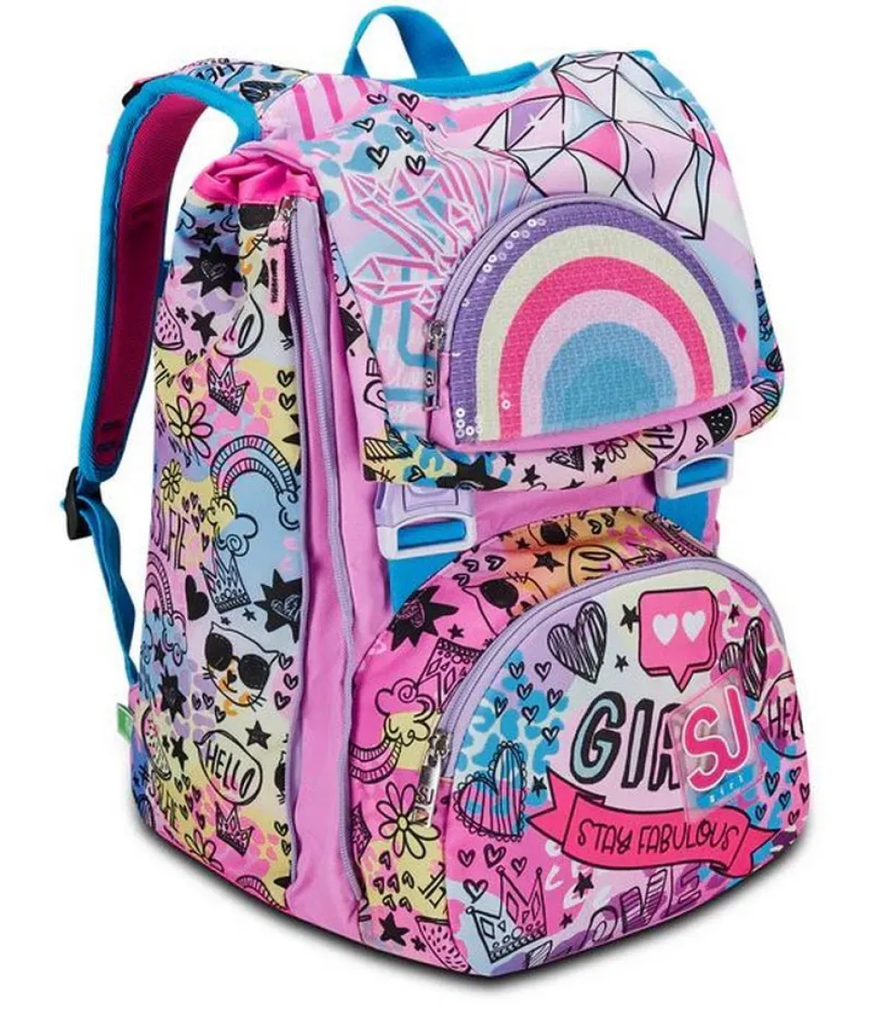 Zaino scuola SJ estensibile Big Colorjam