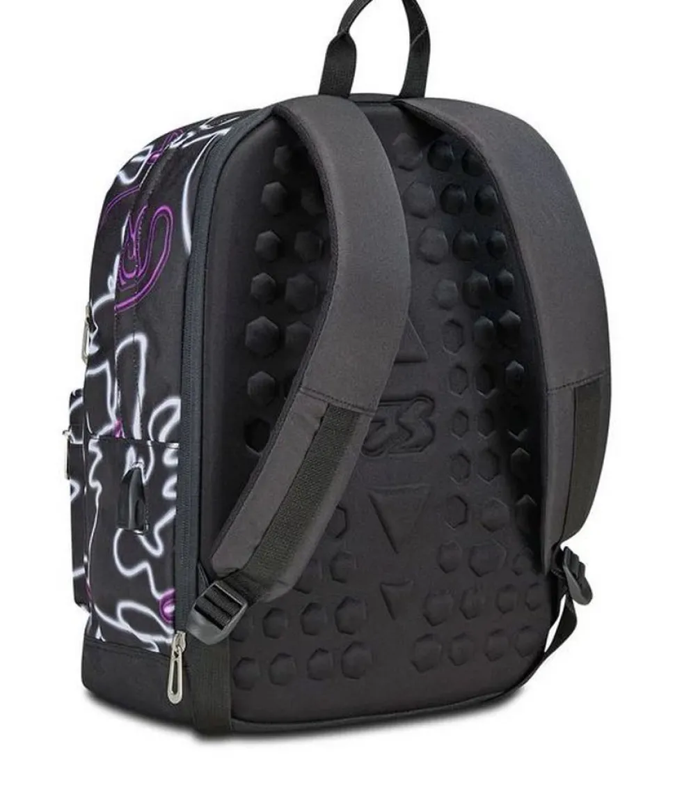 Zaino Seven The Double Pro Pockets estensibile Jet Black