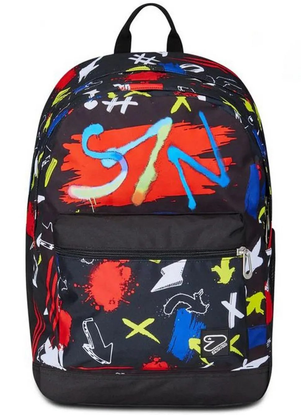 Zaino Seven The Double Pro XXL Detach Reversibile Graffiti Load Jet Black
