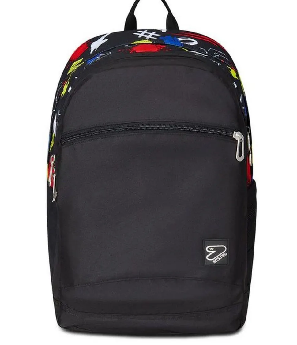 Zaino Seven The Double Pro XXL Detach Reversibile Graffiti Load Jet Black