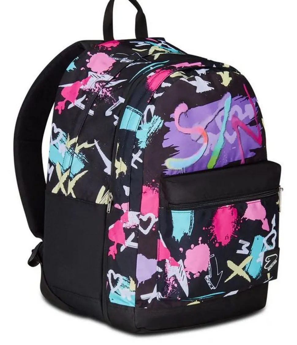 Zaino Seven The Double Pro XXL Detach Reversibile Graffiti Load Candy Fuxia