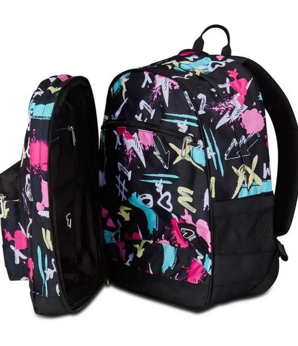 Zaino Seven The Double Pro XXL Detach Reversibile Graffiti Load Candy Fuxia