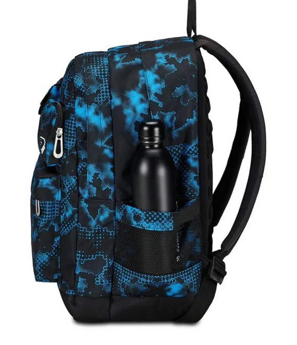 Zaino Seven The Double Pro XXL Pockets Turchese Fluo