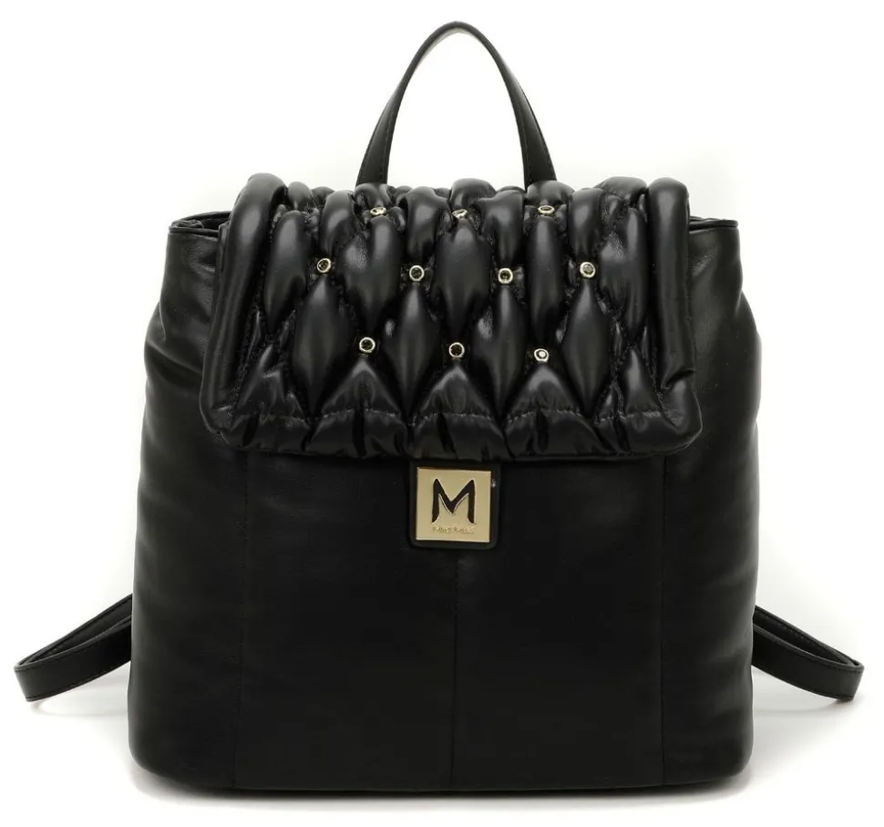 Zaino trapuntato con strass Mimì-Muà Nero