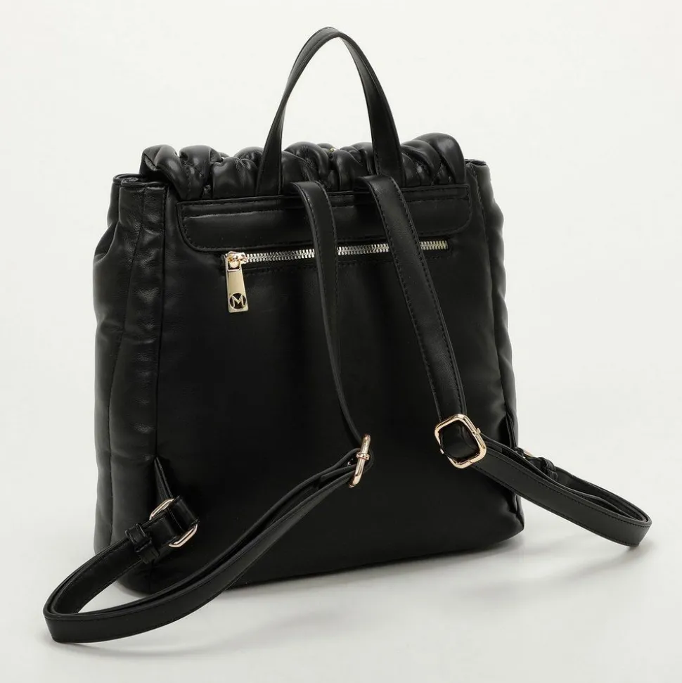 Zaino trapuntato con strass Mimì-Muà Nero